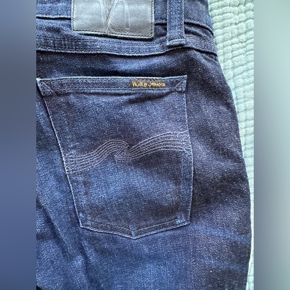 Excellent Skinny Lin Worn Indigo Nudie Jeans - Picture 9 of 13